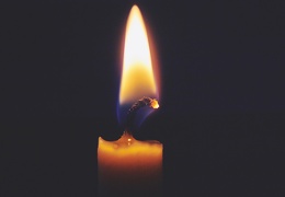 Chandelle en cire d'abeille.